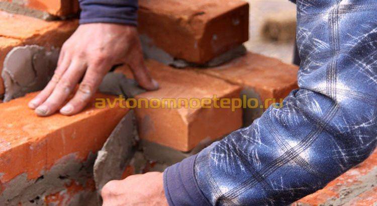 облицовка бытовой металлической плиты кирпичом