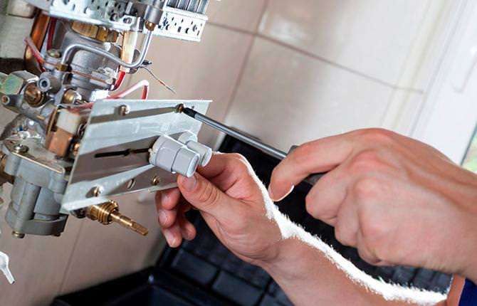 Очистка газового нагревателя