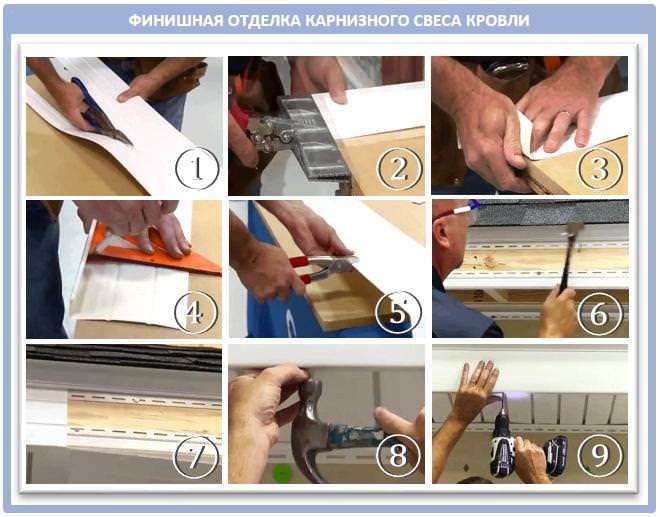 Отделка свесов крыши своими руками