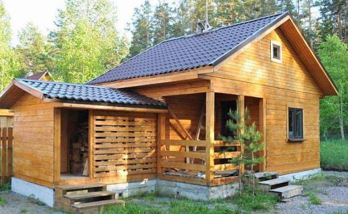 Сауна с подсобным помещением