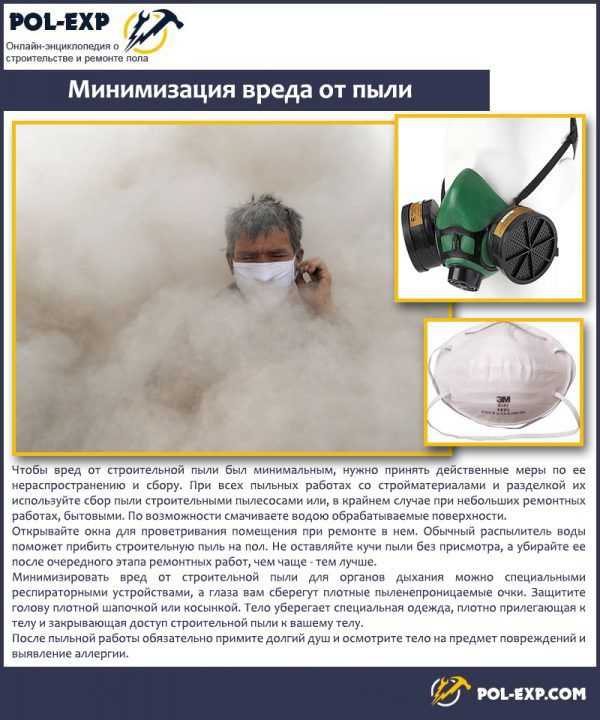 Минимизировать ущерб, наносимый строительной пылью