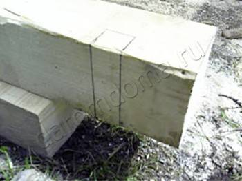 Паз выдолблен.
