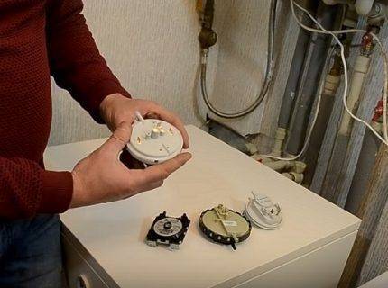 Датчики тяги для газовых котлов (газовый котел)