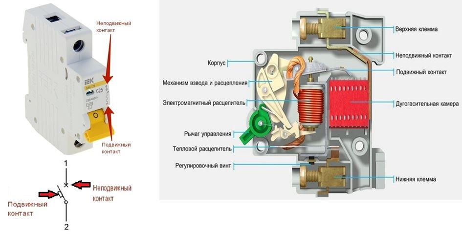 Подключение автоматических выключателей