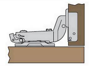 Мебельная петля для дверей на внутренней стороне шкафа
