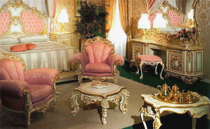 Интерьер в стиле рококо: мебель
