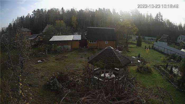 Летний вид с камеры, обращенной в сторону района