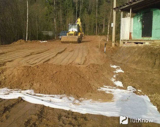 Поднятие уровня участка