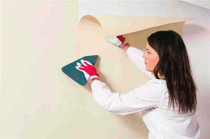 Девушка с обоями