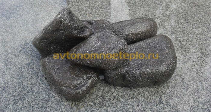 Как вставить камни в банную плиту