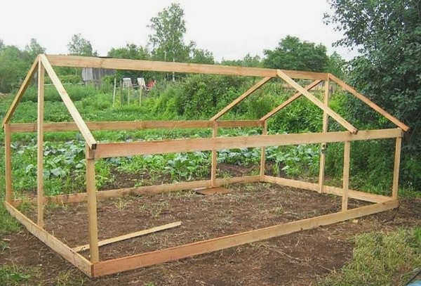 Внешний каркас для курятника с пристройкой