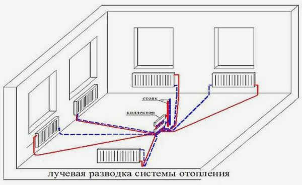Схема подключения излучателей выглядит примерно так