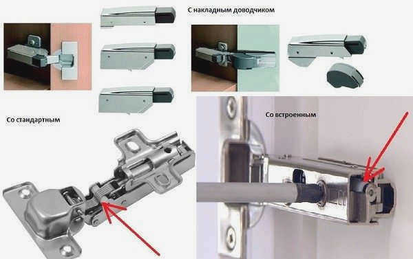Пример конструкции дверного доводчика