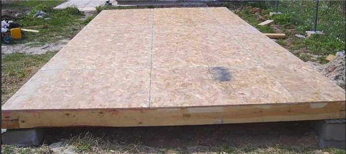 Каркас пола, OSB