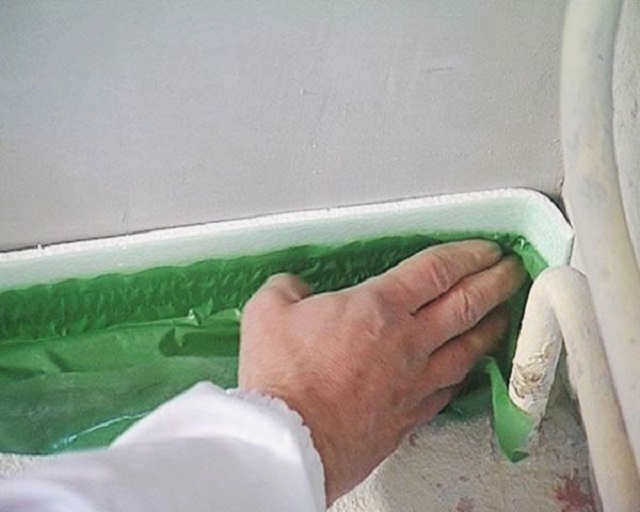 Начало крепления ленты
