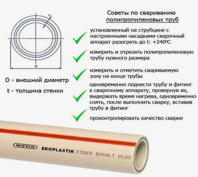 Советы по сварке полипропиленовых труб