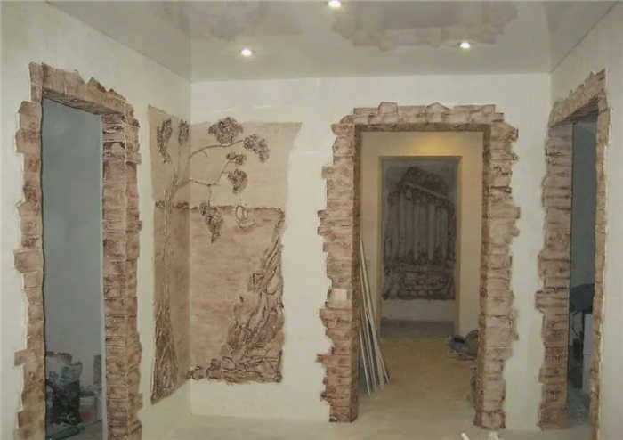 Открытые арочные и прямоугольные двери