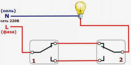 Как работает двухходовой переключатель