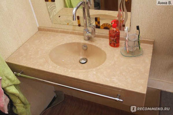 Дефекты раковины из литьевого мрамора