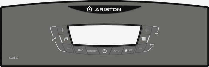 Изображение панели управления Ariston CARES