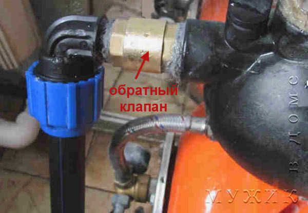 Где и как установить обратный клапан