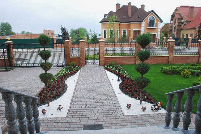 частный фасад дома