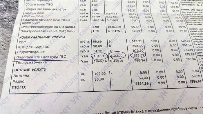 Как рассчитать подогрев горячей воды в счете за коммунальные услуги?