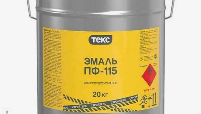Технические данные эмали ПФ 115
