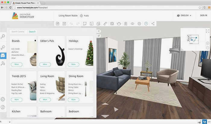 визуализация дизайна сада в Home Design 3D