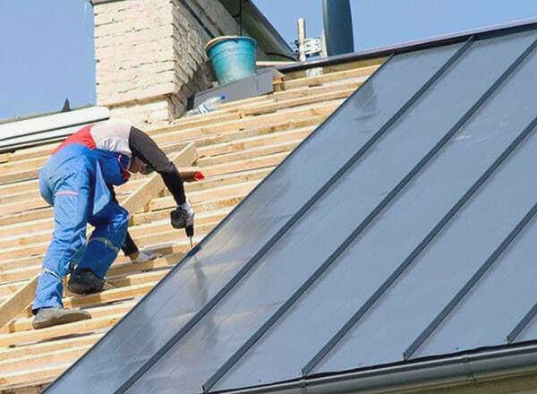 Кровля из стоячего фальца