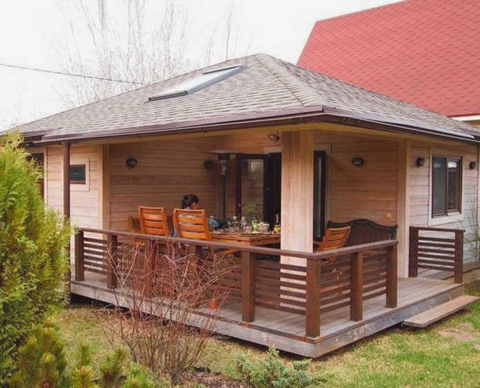Комбинированная сауна и беседка