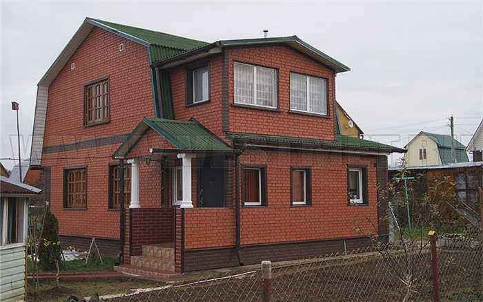 Фото 12 - фасад с облицовочными панелями Fainbeer Classic Brick, цвет Ceramic