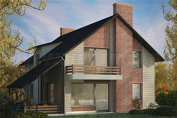 Фото 6 - фасад с панелями VOX Solid Brick