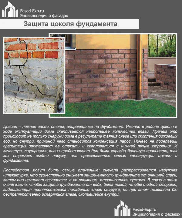 Защита цоколя