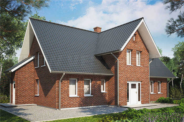 Фото 4 - фасад с панелями VOX Solid Brick
