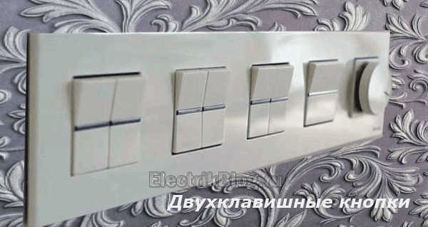 Две кнопочные выключатели