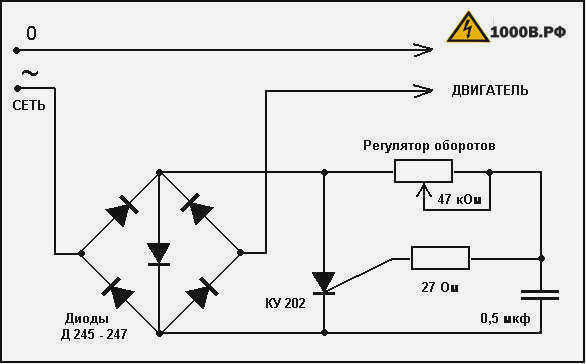 Как подключить 3-фазный двигатель 380 к однофазной сети 220 14