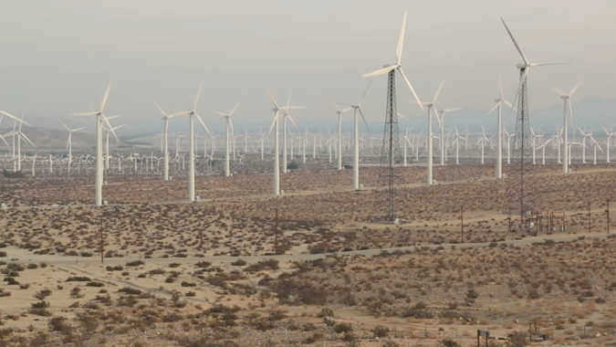Ветряная электростанция San Gorgonio Pass в Калифорнии