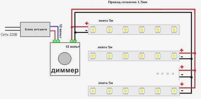 Регулятор яркости для светодиодных и галогенных ламп