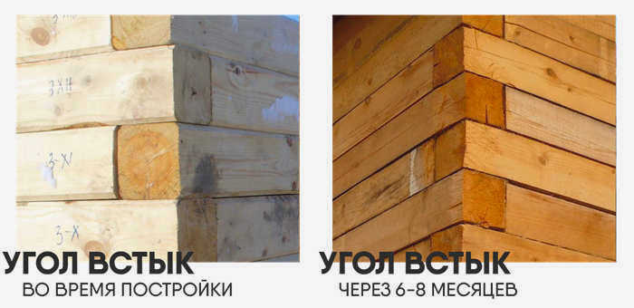 Как выглядит угол из бруса