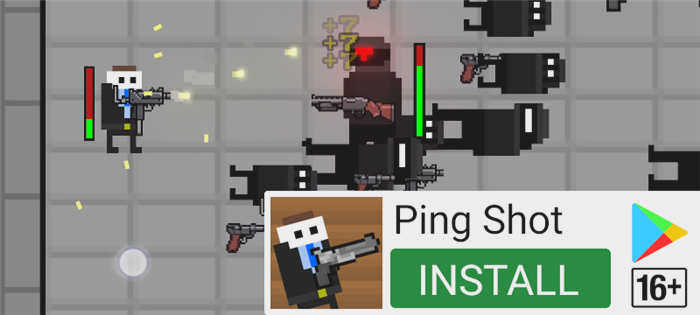 Ping Shot - баннерная реклама в мобильных играх