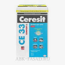 Ceresit CE 33 Comfort затирка для узких швов (до 6 мм)