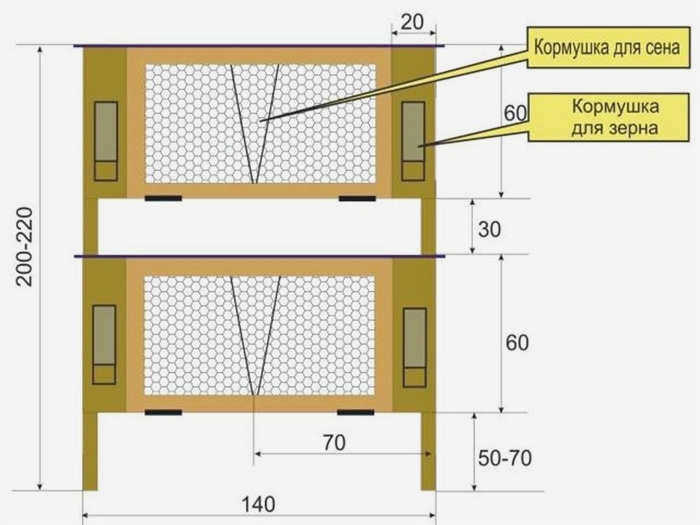 Чертеж штабельной клетки