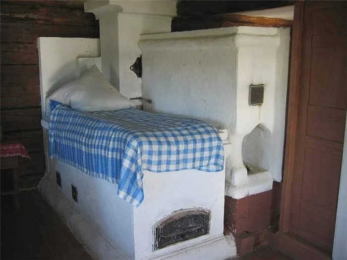 Русская печь с камином