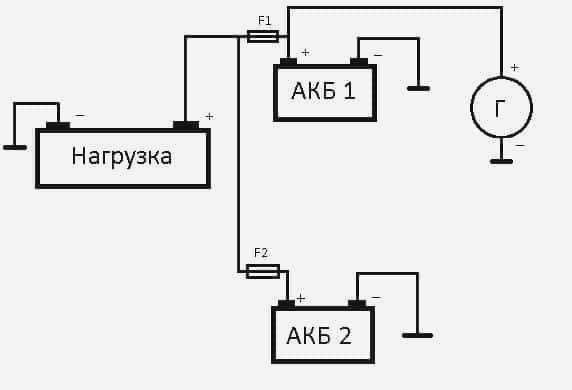 Последовательное подключение батарей