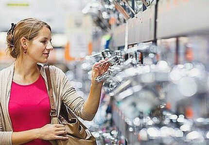 Доступные размеры для сантехнических смесителей