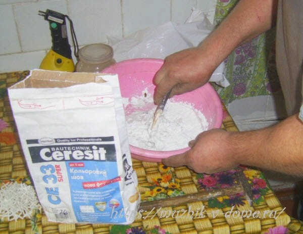 Облицовка плиты плиткой