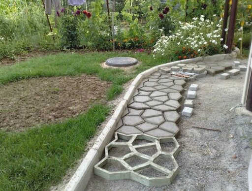 Заливка дорожки