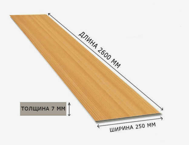 Размер плинтуса МДФ