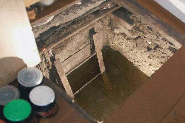 вода в подвале 
